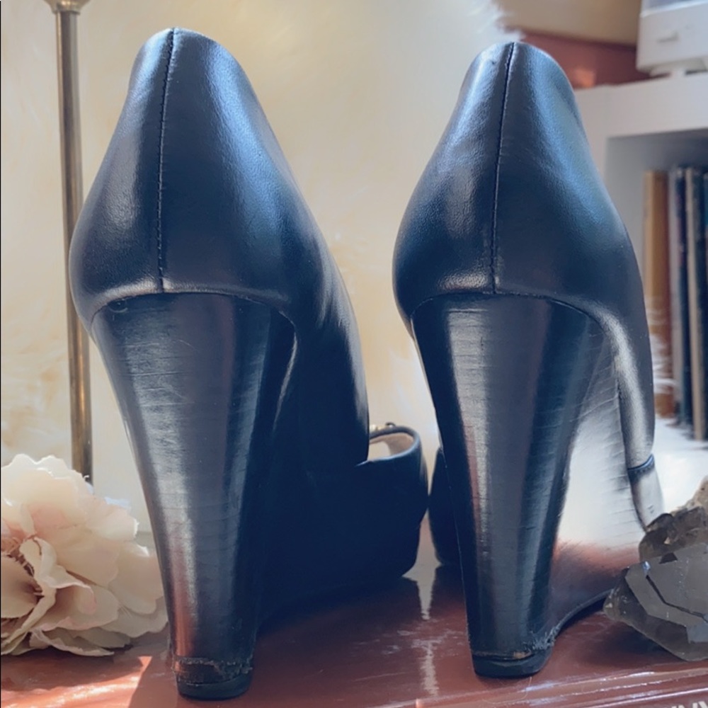 Michael by Michael Kors Open Toe Wedge, Black, 7M - Picture 8 of 9